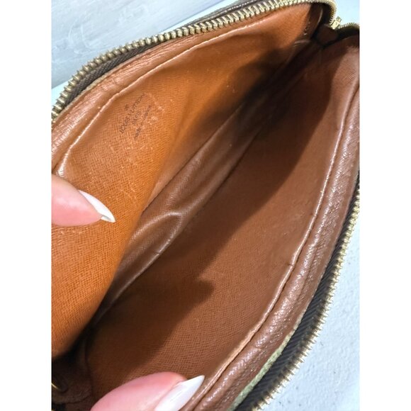 Authentic Louis Vuitton Monogram Canvas Trocadero 23 Crossbody Bag Vintage Brown - Picture 7 of 8